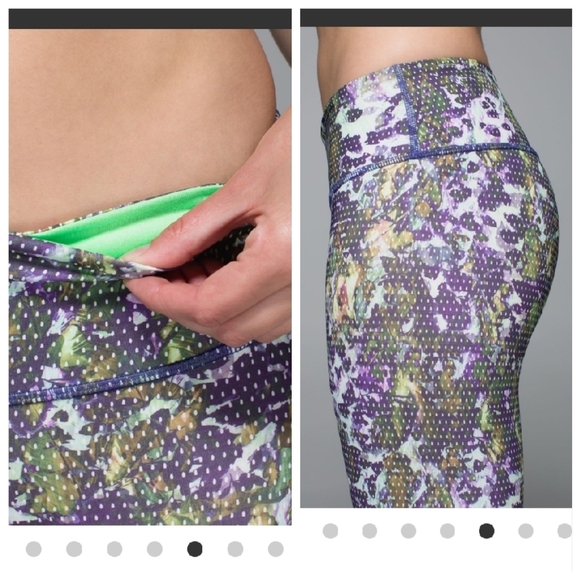 Lululemon Wunder Under Pant *Full-On Luxtreme Floral Sport Backdrop Iris Flower - Picture 4 of 16